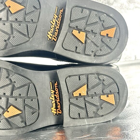 Harley Davidson Men's Black Leather Mega Conductor Motorcycle Boots Size 7.5 - Picture 15 of 16